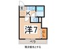 コーポヴェルナ 1Kの間取り