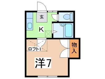 間取図 エメラルドグリーン