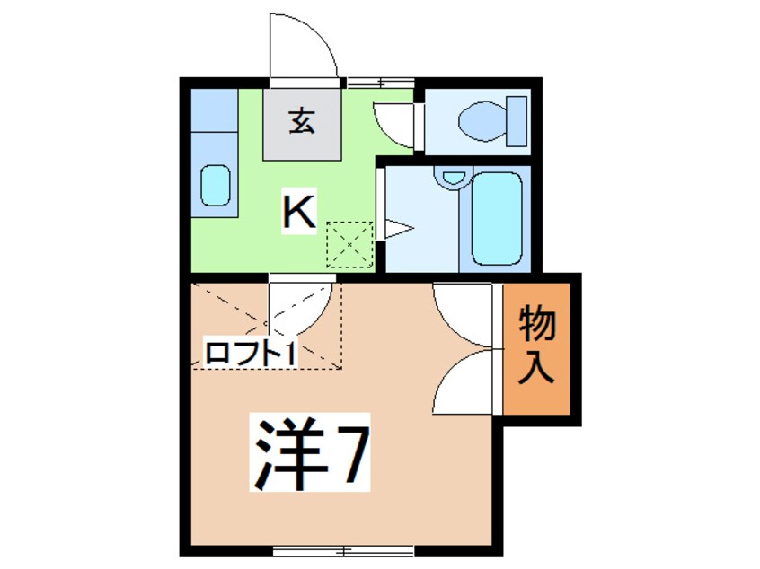 間取図 エメラルドグリーン