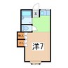 アップルざおう 1Rの間取り