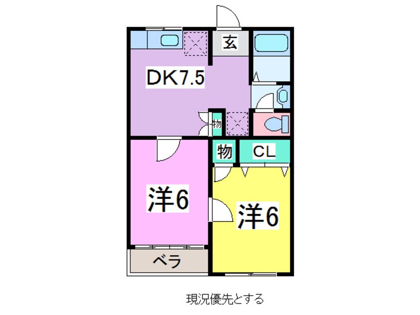 間取図 コーポラス堤