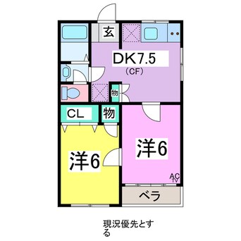 間取図 コーポラス堤