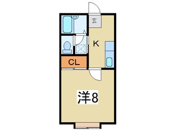 間取図 米坂線（東北地方）/南米沢駅 車移動　2分1km 2階 築30年