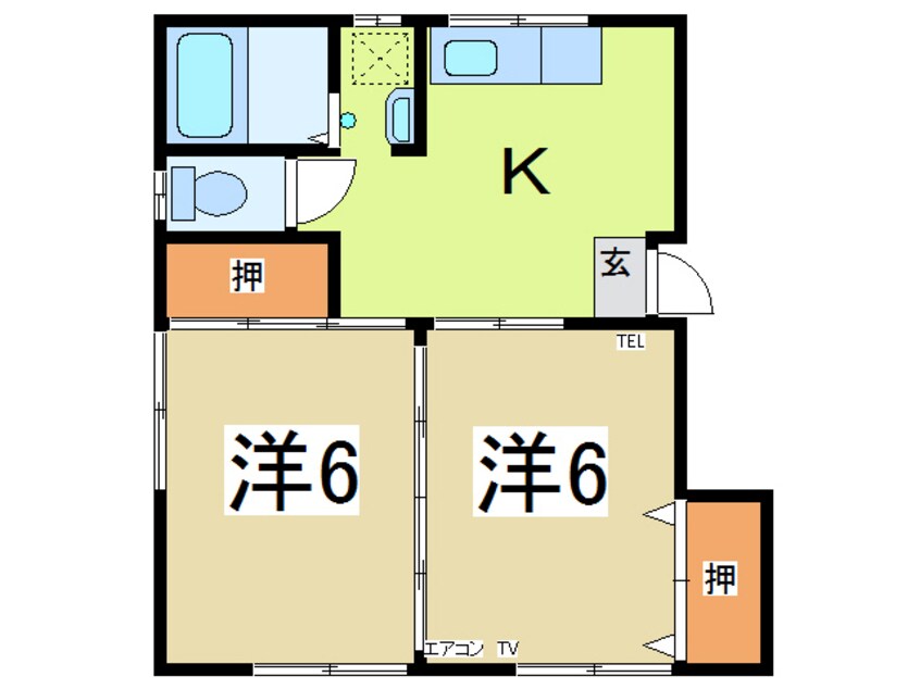 間取図 エンドウコーポＡ