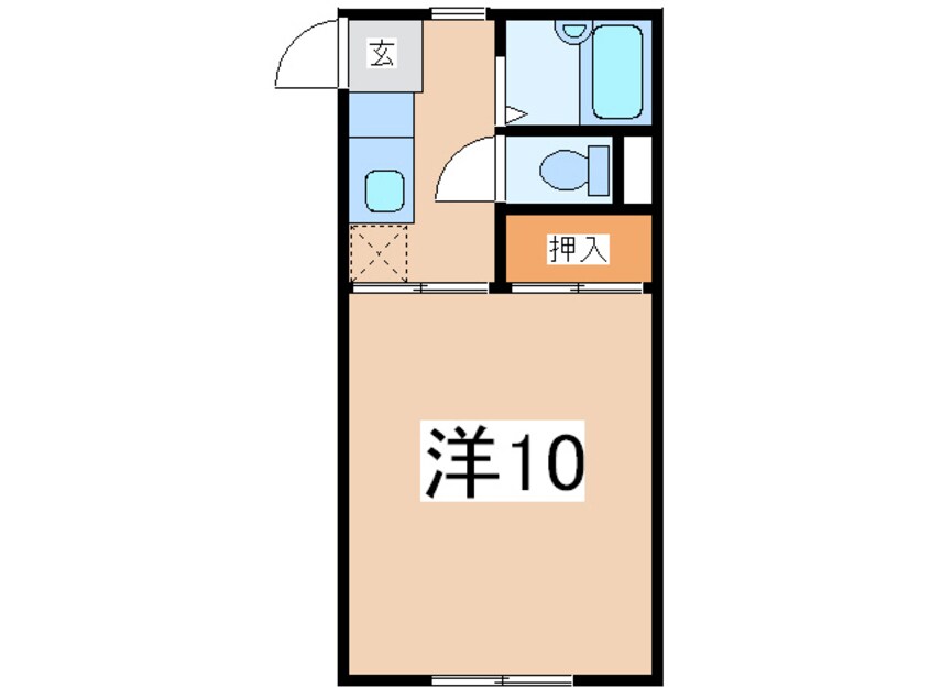 間取図 奥羽本線・山形線/米沢駅 徒歩14分 1階 築32年