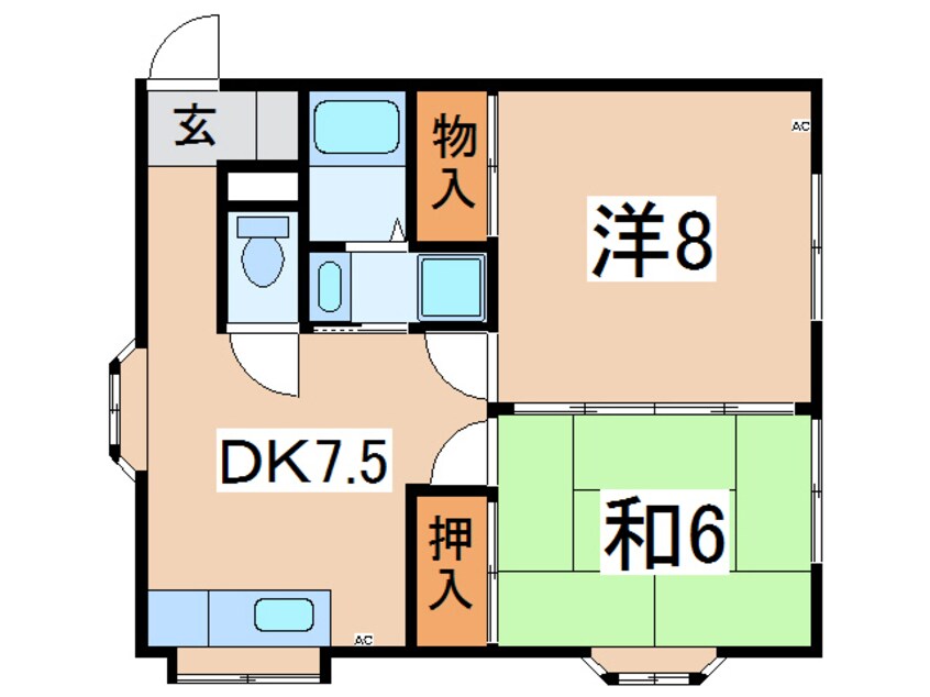 間取図 メゾン櫻　Ｂ