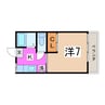 岩間コーポ 1Kの間取り
