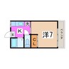 岩間コーポ 1Kの間取り