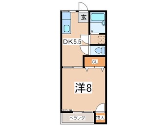 間取図 奥羽本線・山形線/米沢駅 車移動　4分2.6km 1階 築31年