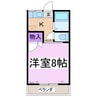 コーポいずみ 1Kの間取り
