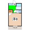 コーポいずみ 1Kの間取り