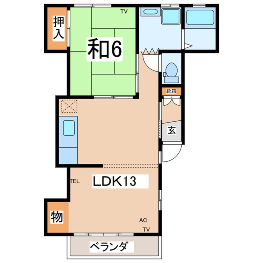 間取図 サンテラス米沢Ｂ