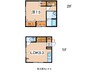 コンフォート花沢 1LDKの間取り