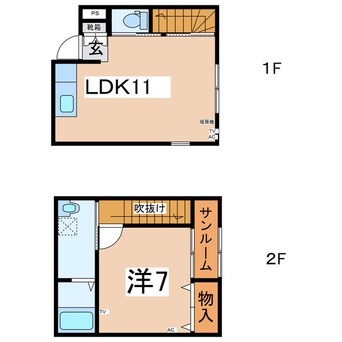 間取図 コンフォート花沢