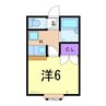 さくらハイツ 1Kの間取り
