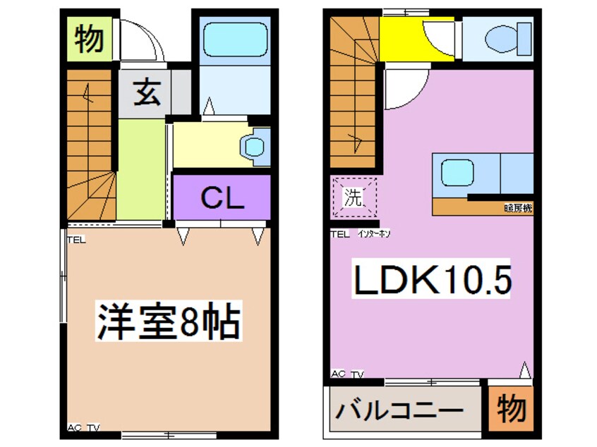 間取図 メゾネットＭ＆Ｋ-Ａ棟