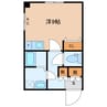 リバーハイツ 1Rの間取り