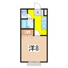 奥羽本線・山形線/米沢駅 車移動 1階 築30年 1Kの間取り