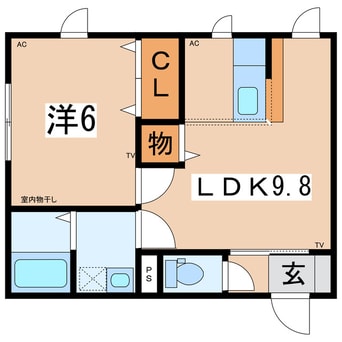 間取図 サンテラス松が岬A