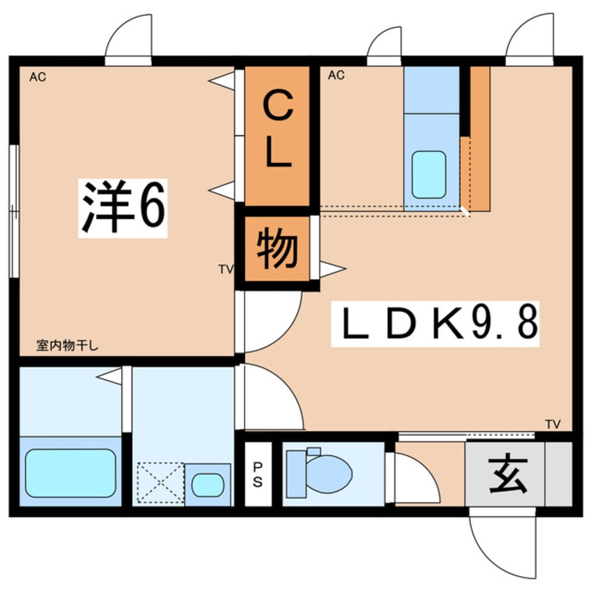 間取図 サンテラス松が岬A