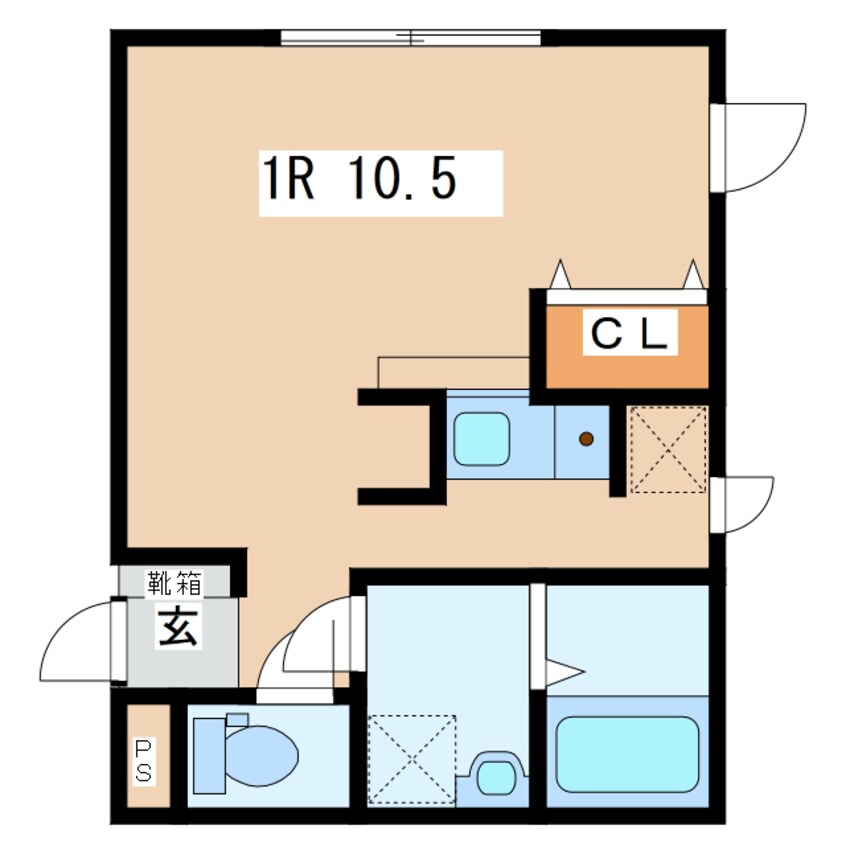 間取図 エスプリ城南E