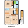 プリメール 2DKの間取り