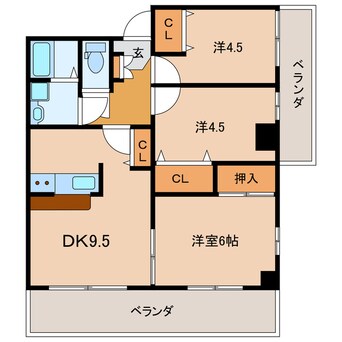 間取図 ヴェルフェリーク金池Ⅰ