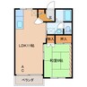 PAL桜木 1LDKの間取り
