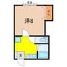 Wホープ米沢Ⅰ 1Kの間取り