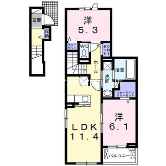 間取図 ラシュレ