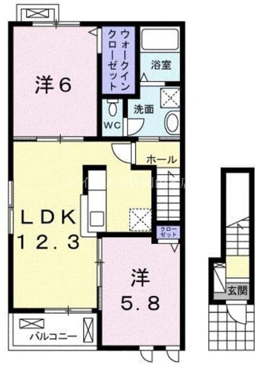 間取図 ウィステリア　コーキ　Ｂ