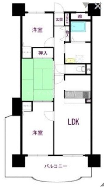 間取図 アマネセール西之町