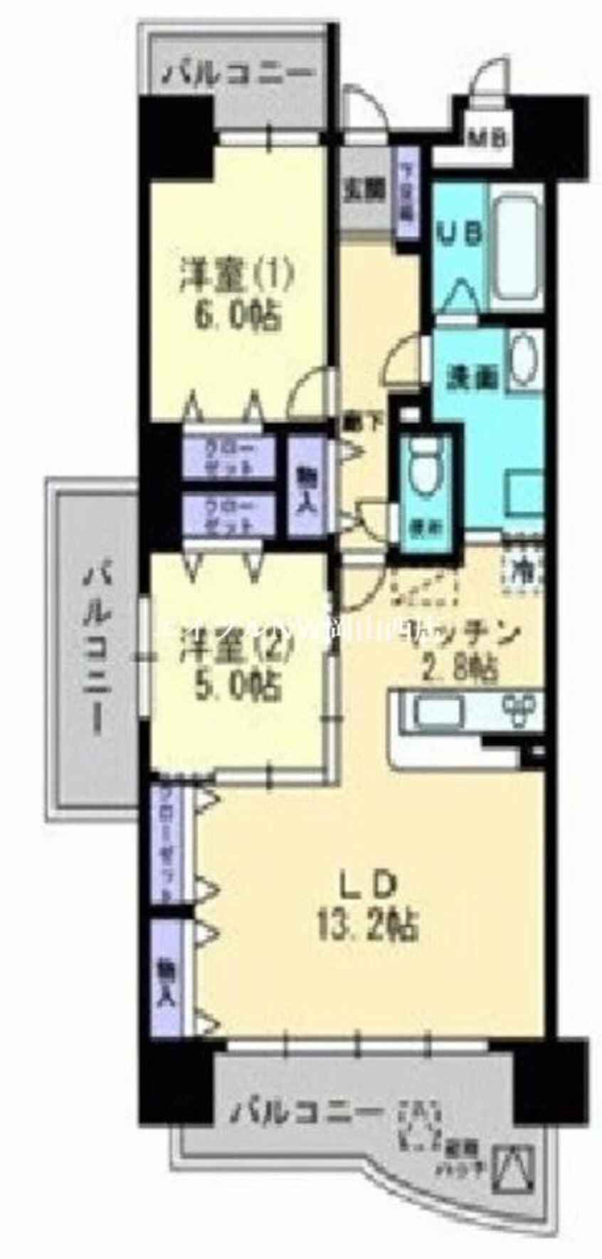 間取図 クレール西市