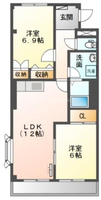 間取図 ベルグランデ高柳