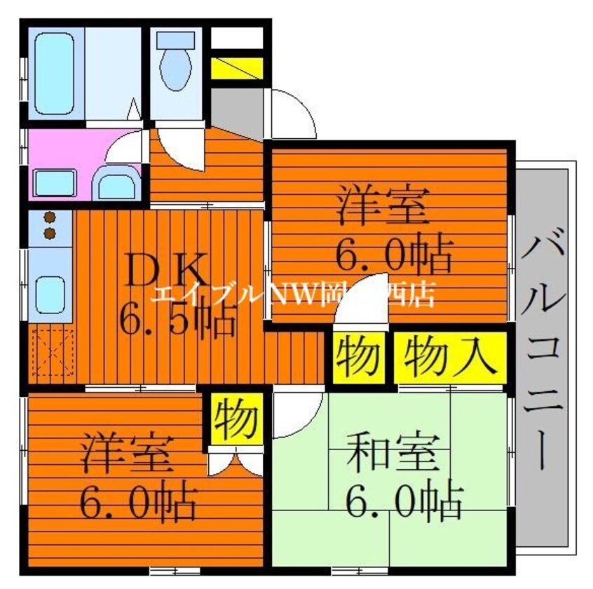 間取図 メゾニティーブラッサム　Ｃ棟