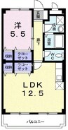 マンションエトランゼ 1LDKの間取り