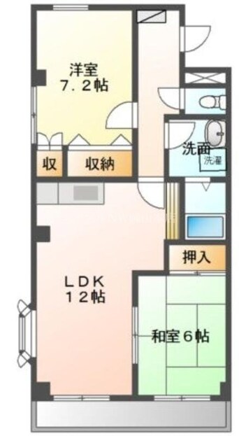 間取図 サンピア大福