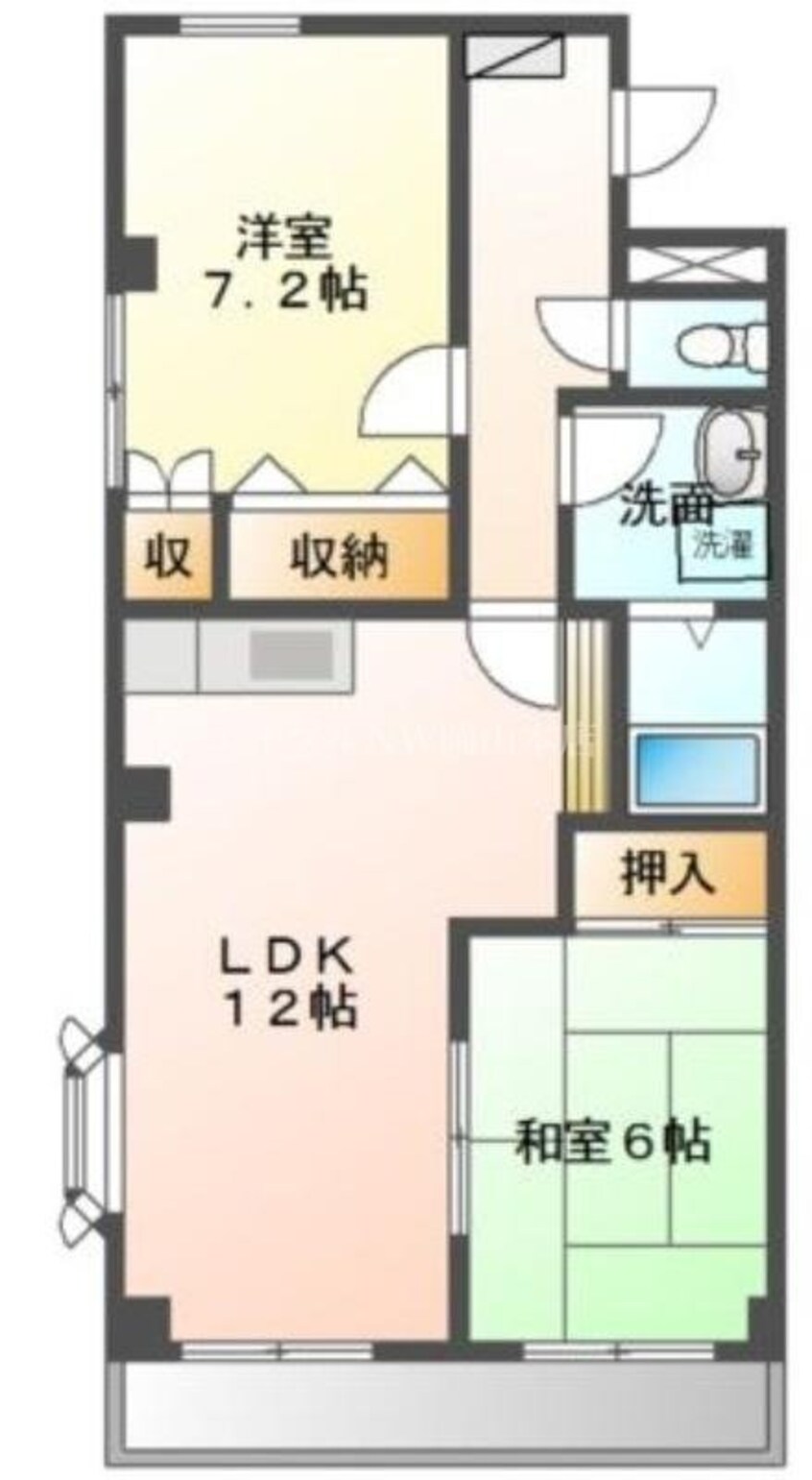 間取図 サンピア大福