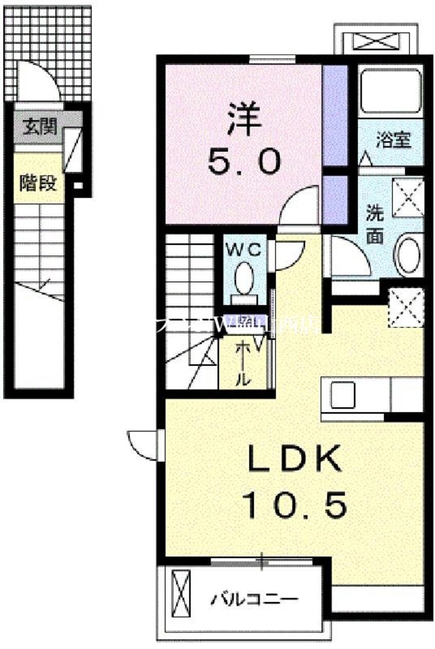 間取図 リバーサイド舟橋