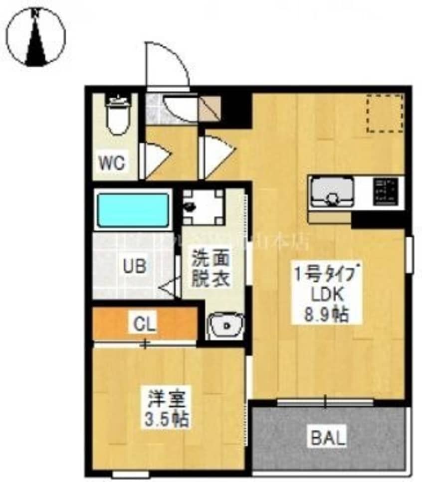 間取図 REGALEST 下伊福上町 ROYAL