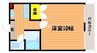 ブロードコートⅠ 1Kの間取り