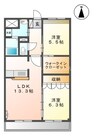 プラッツ・ユーⅠ 2LDKの間取り