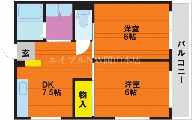 間取り図 オレンジマンション