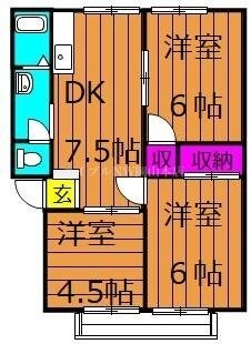 間取り図 荒木ハイツ