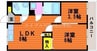アルファ福吉 1LDK+Sの間取り
