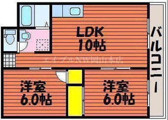 間取図 ハイデンス岡山