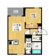 REGALEST 岡山駅西 1LDKの間取り