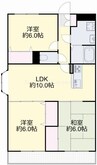 ラ・パセーラ 3LDKの間取り