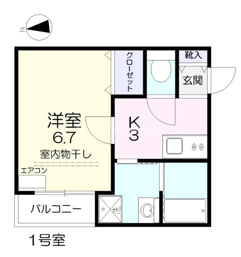 間取図 ヴィーナスコート島田本町