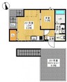 grandtic dessin 1LDKの間取り